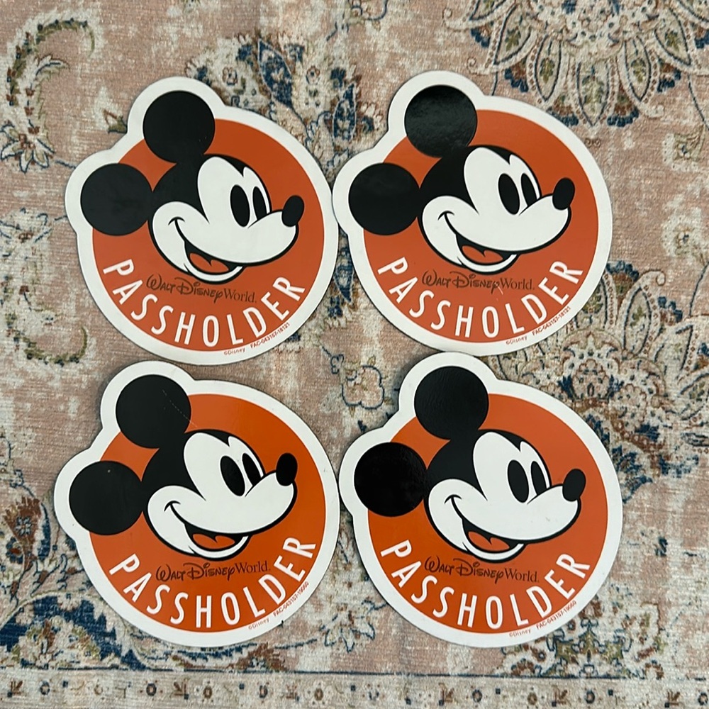 Four Mickey Annual Passholder Magnets
